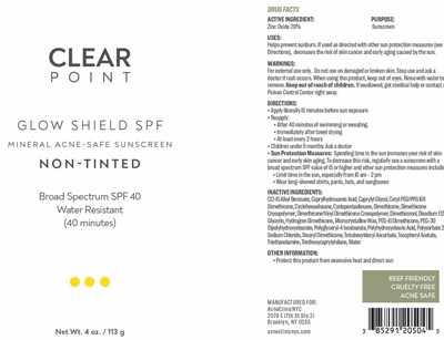 Package Label (Acne Solutions Nyc Inc Glow Shield Spf)